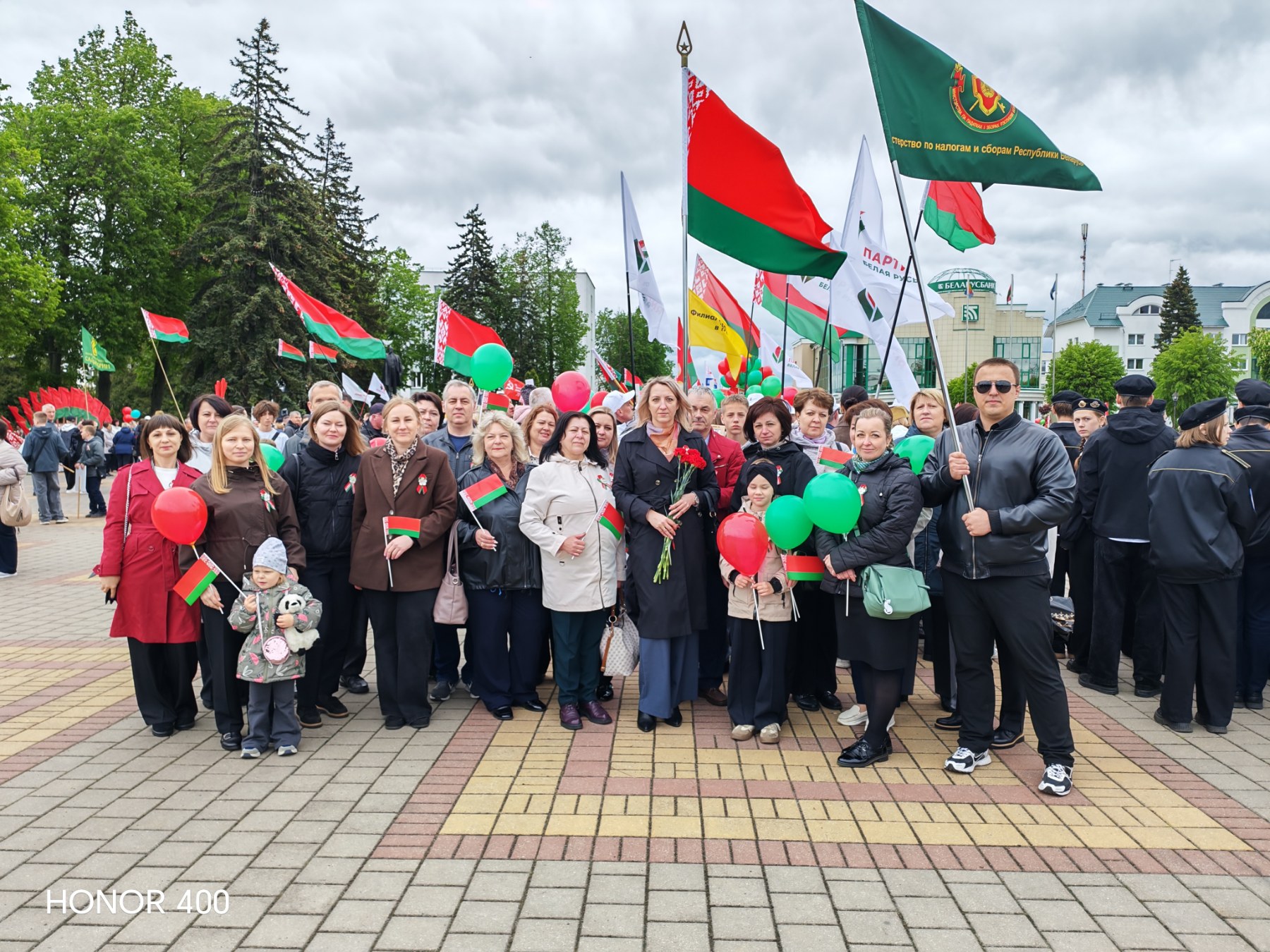ИМНС по Кобринскому району приняла участие в митинге, посвященном 81-й годовщине Победы в Великой Отечественной войне
