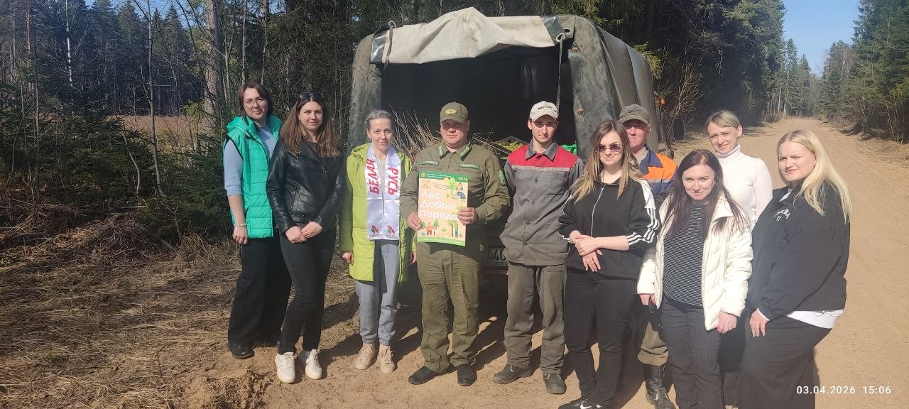 Инспекция МНС по Полоцкому району приняла участие в добровольной общественной акции «Лес! Добро! Порядок!»